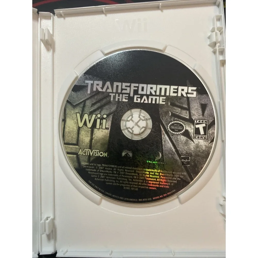Transformers The Game Wii Video Game Multiplayer CIB